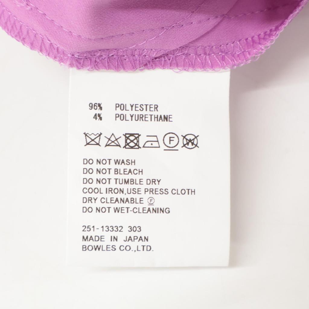 HYKE United Arrows Special Order 13332-2201 Pink Snap Button Zip Fly Easy Straight Pants Bottoms 1 pinkUsed