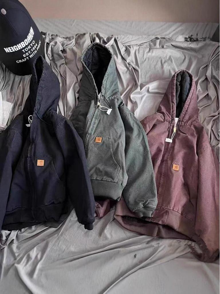 Herren American Retro Gewaschene Arbeitsjacke - Schwerer Detroit Auto Cardigan, Erhältlich in 9 Farben