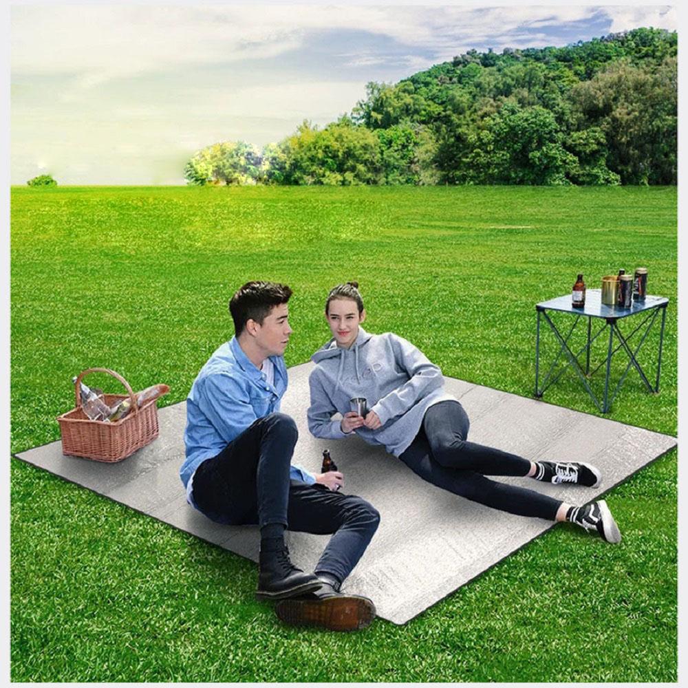 Covoraș din folie de aluminiu Covoraș de dormit pentru camping 200x200 cm Covoraș izolator Pătură termică Covoraș pliabil pentru cort Covoraș pentru podea ultraușoară