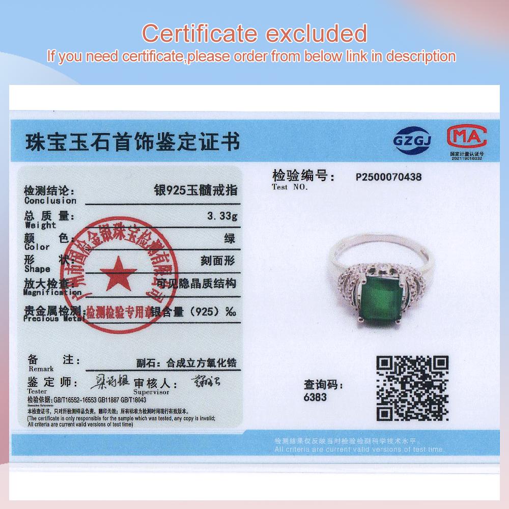 925 Sterling Silber Ring mit 2,5 Karat grünem Achat Natursteinen Feiner Schmuck für Frauen Ehefrau Tägliches Tragen Schönes Geschenk