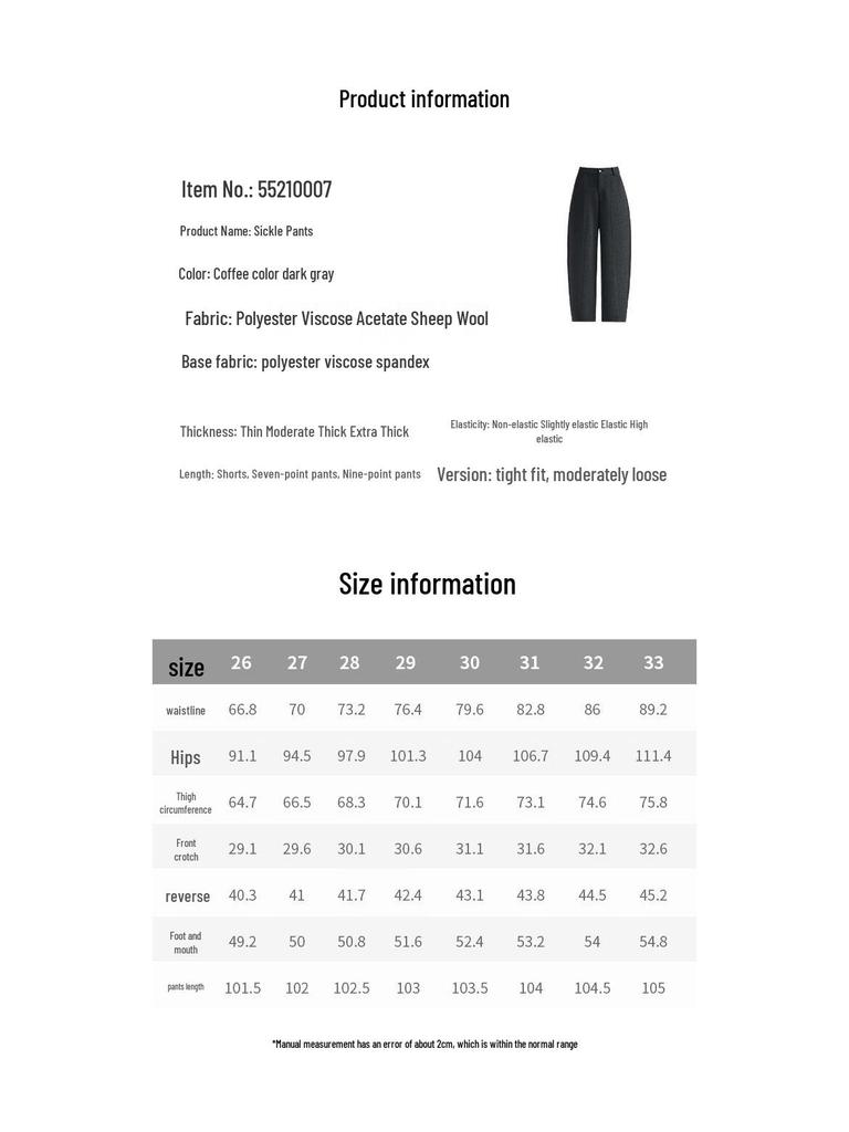 Mengshuya Winter High-Waist Relaxed Fit Pants for Pear Shapes