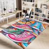 1PC floral pattern sneakers Extra Large Non Slip Floor carpet, Office, family, Studio   Large Area Rug Indoor Rugs, Bold Statement Piece