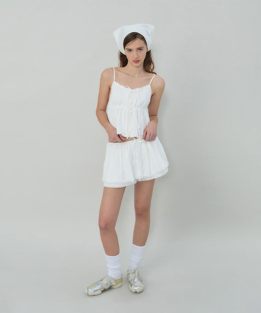GROVE Leah Lace Bustier (White)