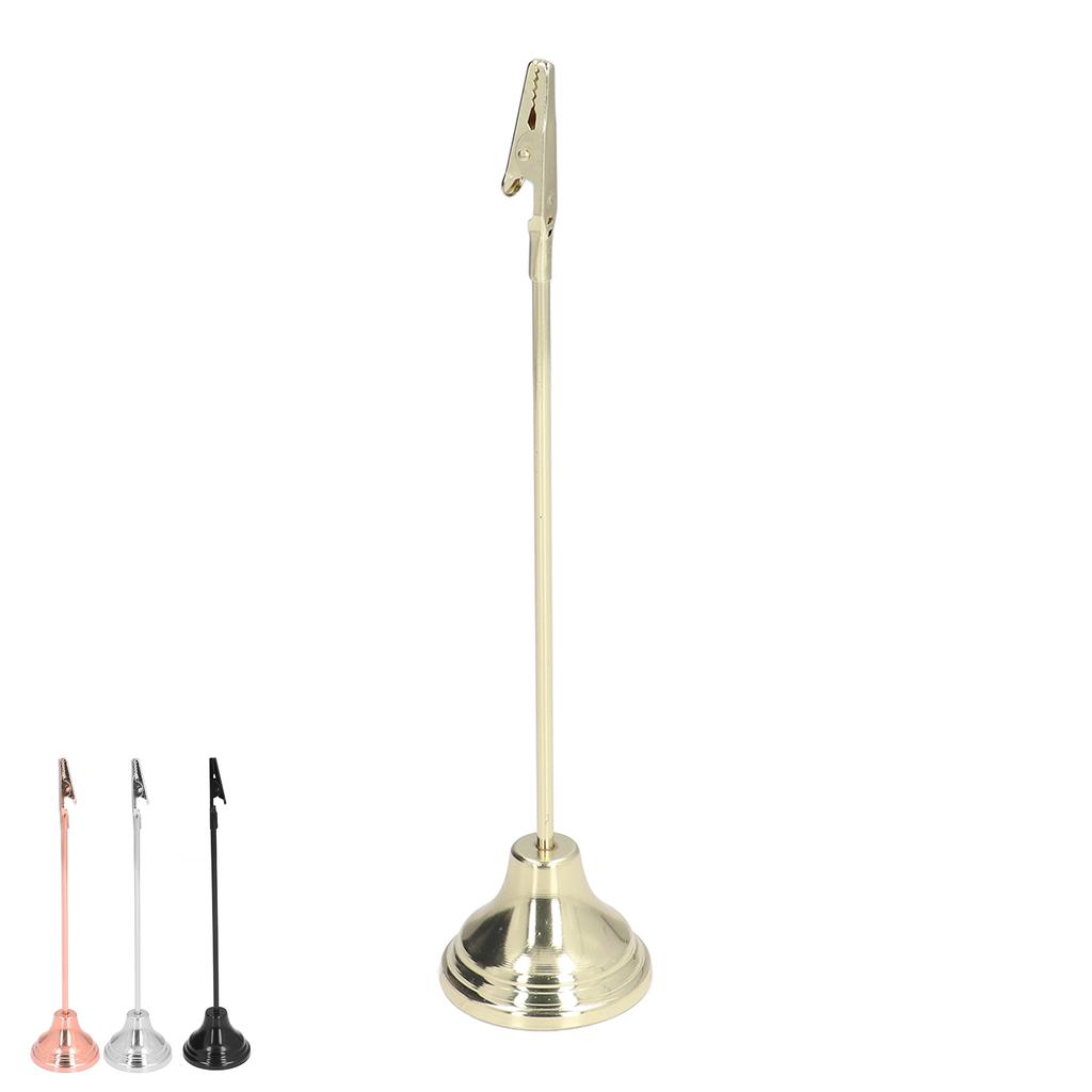 Table Number Holder Sturdy  Strong Clips Electroplating Process Stable Place Card Holder for