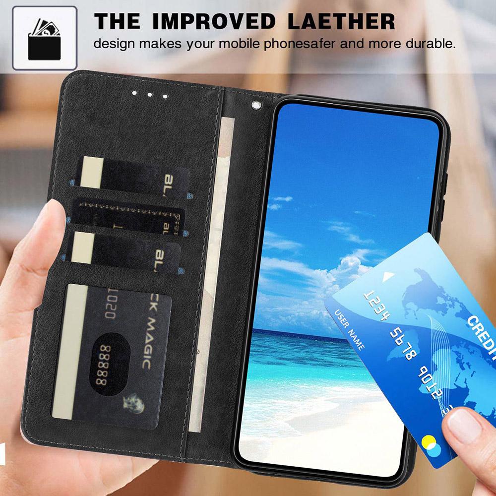 Elegante Leder Portemonnaie Hülle Für Samsung Galaxy A02S A03 A04 A04S A04E A05 A05S A12 A21S A22 A32 A50 A51 Kartenfach Handyhülle