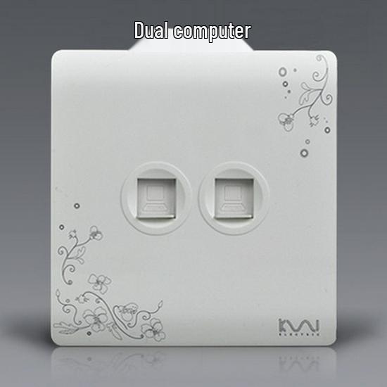Decorative Wall Socket & Switch Module - Five-Hole Household Power Panel