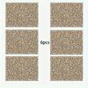 4/6pcs Linen Placemats Set, Leopard Print Paper Combination 12x18 Inches, Suitable for Kitchen Dining Decor, Home Decoration, Family Party & Holiday