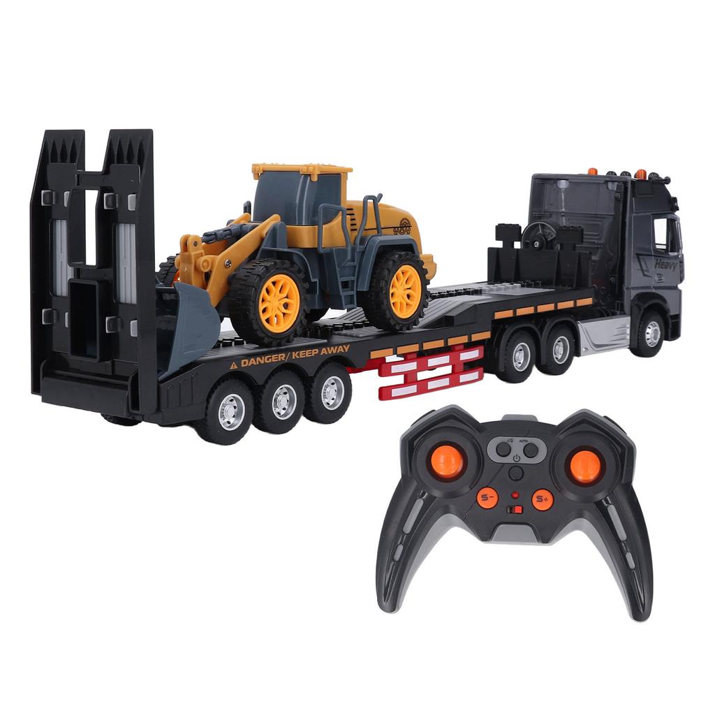 Kids Single Layer Transport Truck Toy 9 Channel Light and Music Transport Vehicle Toy Openable Door