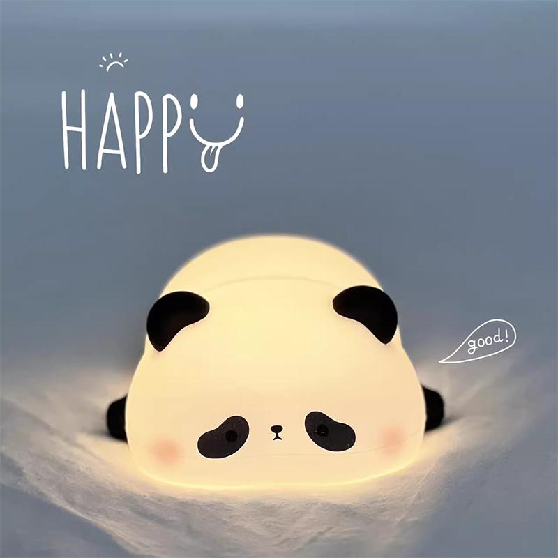Cute Bunny Night Lights Party Decoration Rabbit Panda Light Table Lamp Photo Props Desk Figurine Bedside Lighting Kids Gifts