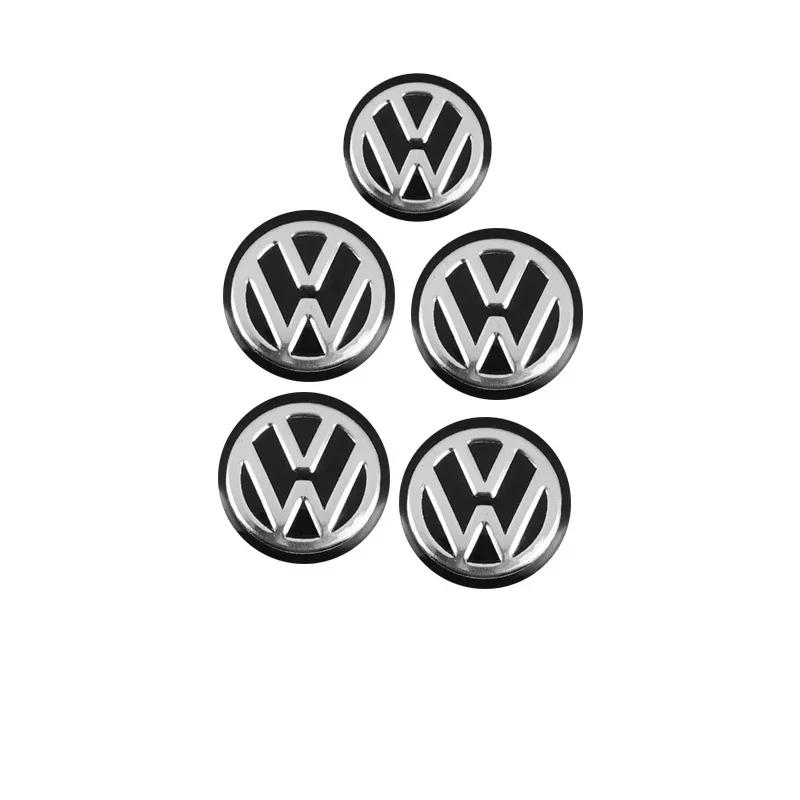 ·5/10PCS Car Remote Key Sticker Aluminum Emblem Decoration Decal For VW GTI Polo Golf Passat Tiguan Arteon Touareg Taigo Caddy J pn2