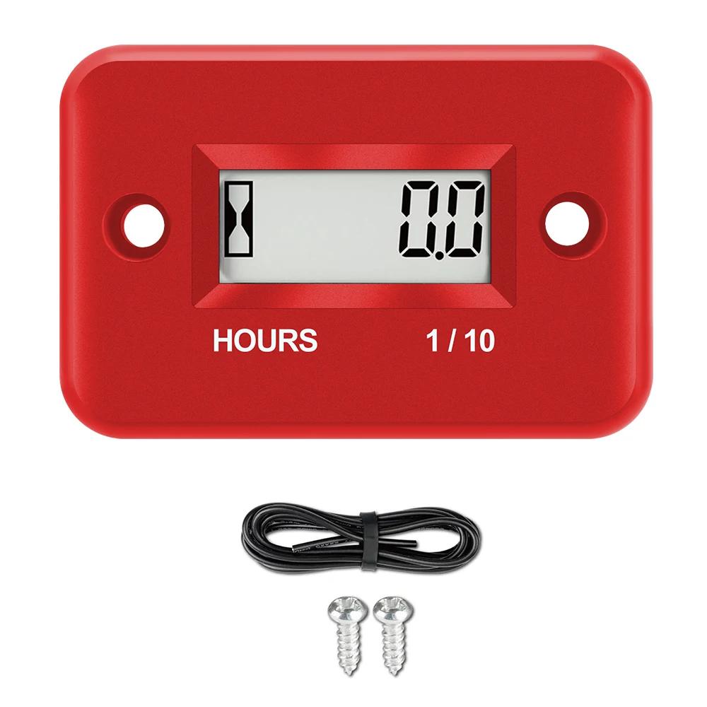 Waterproof Lcd Display Digital Hours Meter Motorcycle Parts Gauges Engine Timer Working Time Gause for Atv Boat Moto instruments