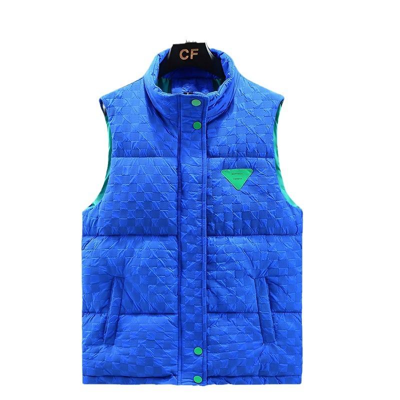 Tide Cotton Waistcoat Men's Autumn and Winter Outer Wear Thickened Warm Cotton Stand-up Collar Couple Vest Cotton Shoulders Horse Jacket