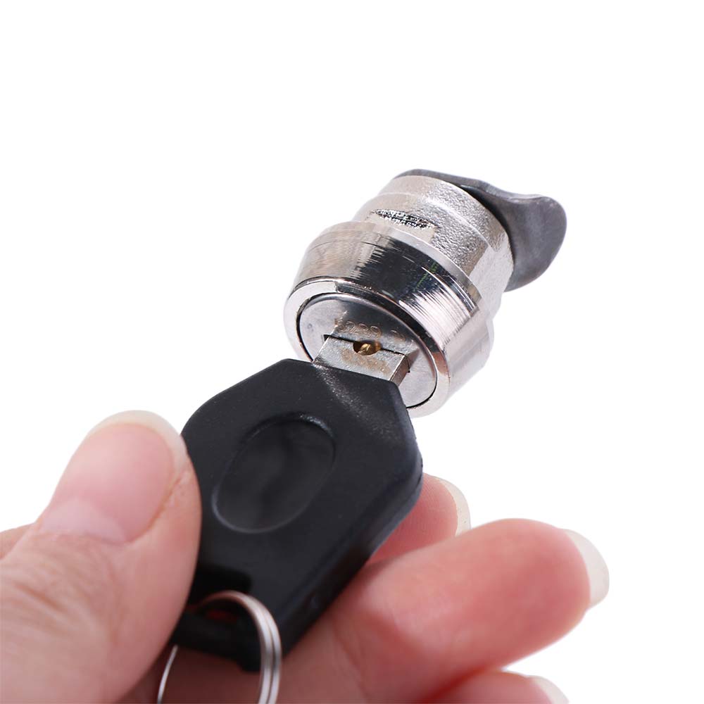 With 2 Keys Motorcycle Top Box Lock Cylinder Kit Lock Cylinder Core Plugs Weather Proof Motorcycle Side Box Bolt Lock