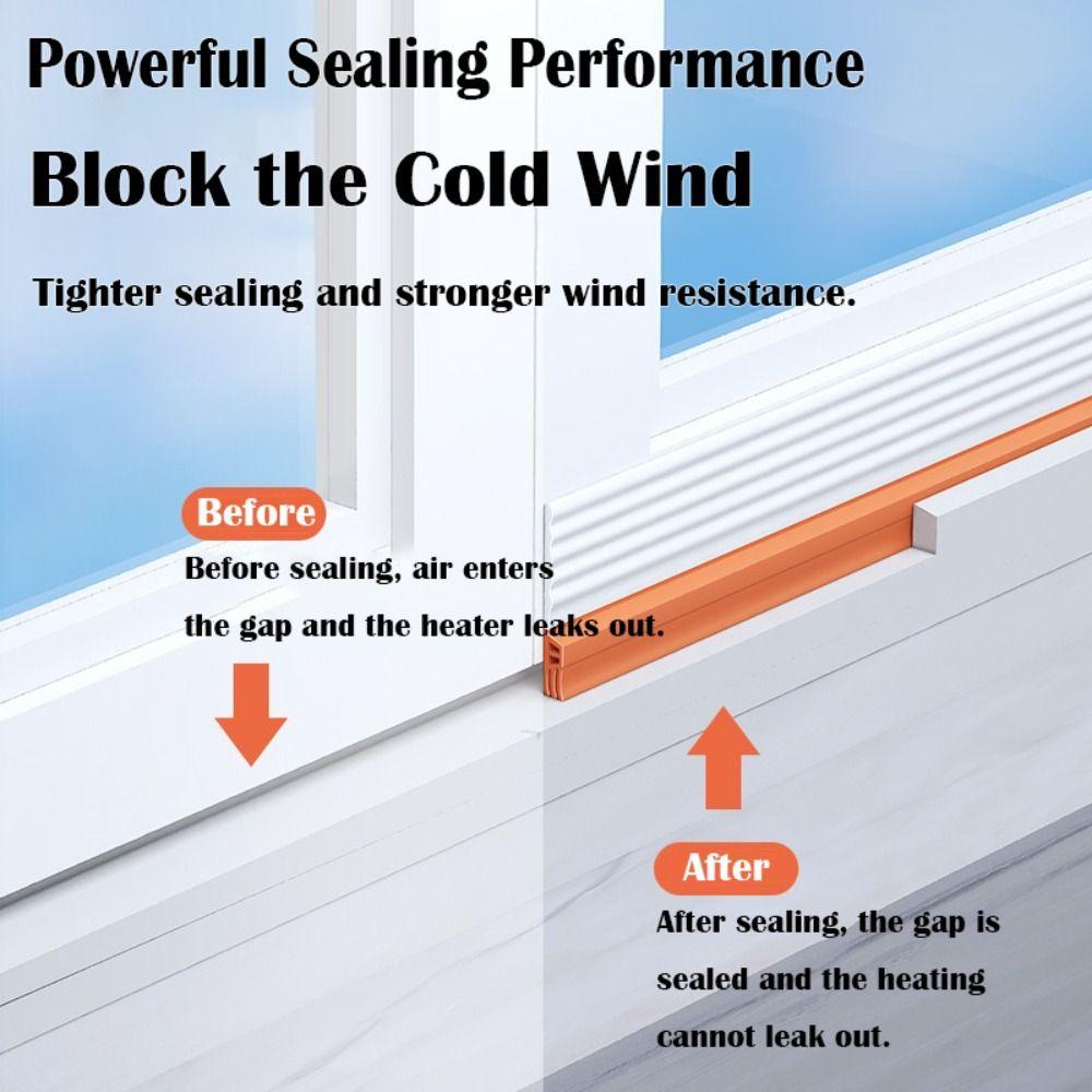 2/4M Windproof Sliding Window Sealing Strip Insectproof Gap Filling Weather Stripping  Household