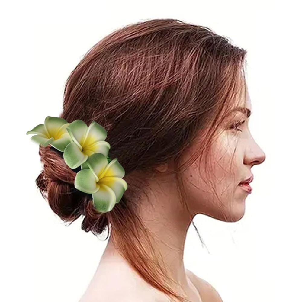 Elegant Hawaiian Flower Hair Ropes Attractive Hair Accessories  For Wedding Vacation Travel