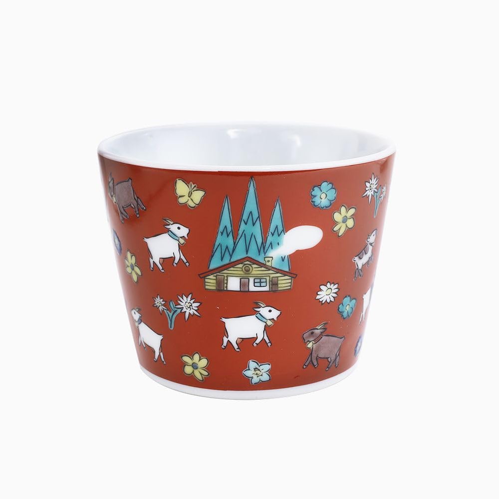Made In Japan Kutani Ware Girl of the Tableware Colored Free Gift Pattern Heidi, Alps/Heidi Pottery/Tableware/Japanese Cup/Cup/Cup