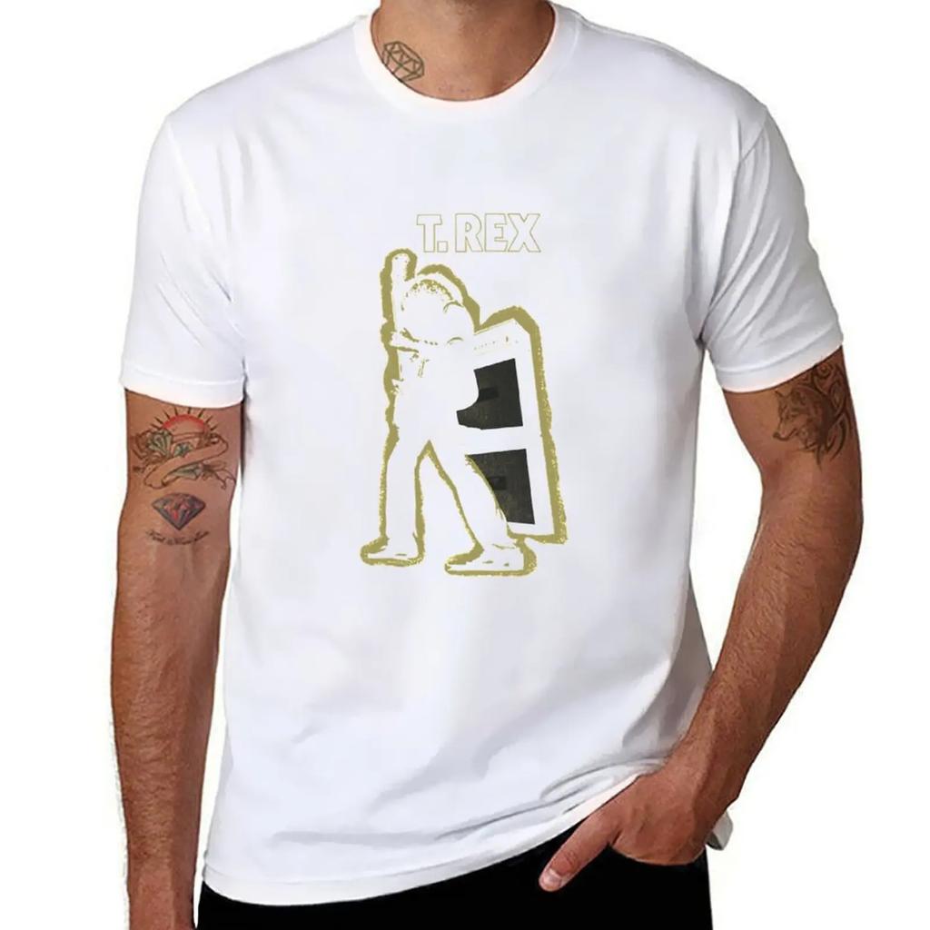 Elektrischer Krieger T. Rex T-Shirt Sommer Oberteile Oversized Grafik T-Shirt Vintage Kleidung Herren T-Shirt