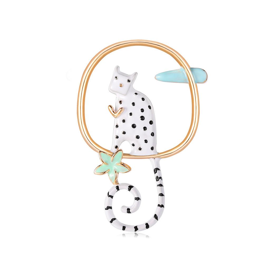 Creative Jewelry, Versatile Personalized Handmade Drip Cat Brooch, Corsage