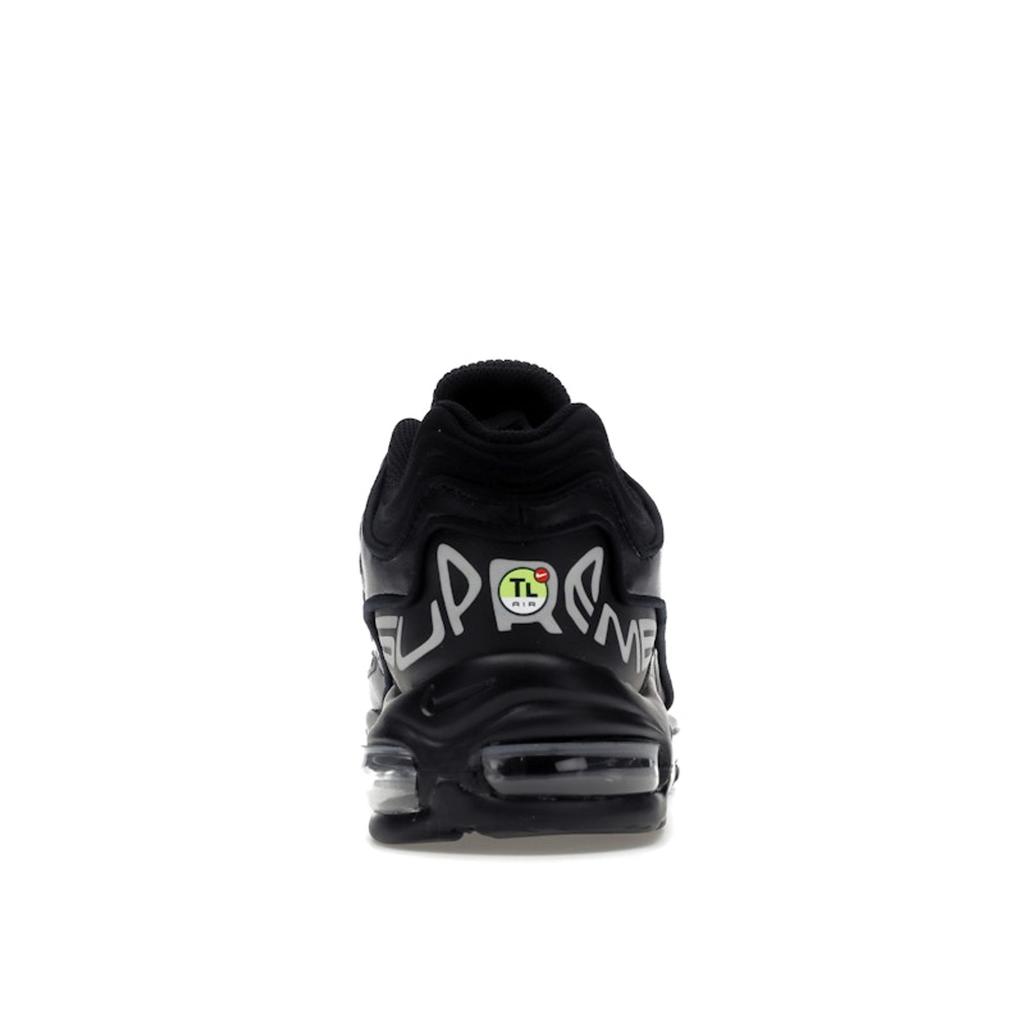 Tênis Masculino Supreme x Nike Air Max 98 TL SP Preto Prateado Metálico DR1033-001