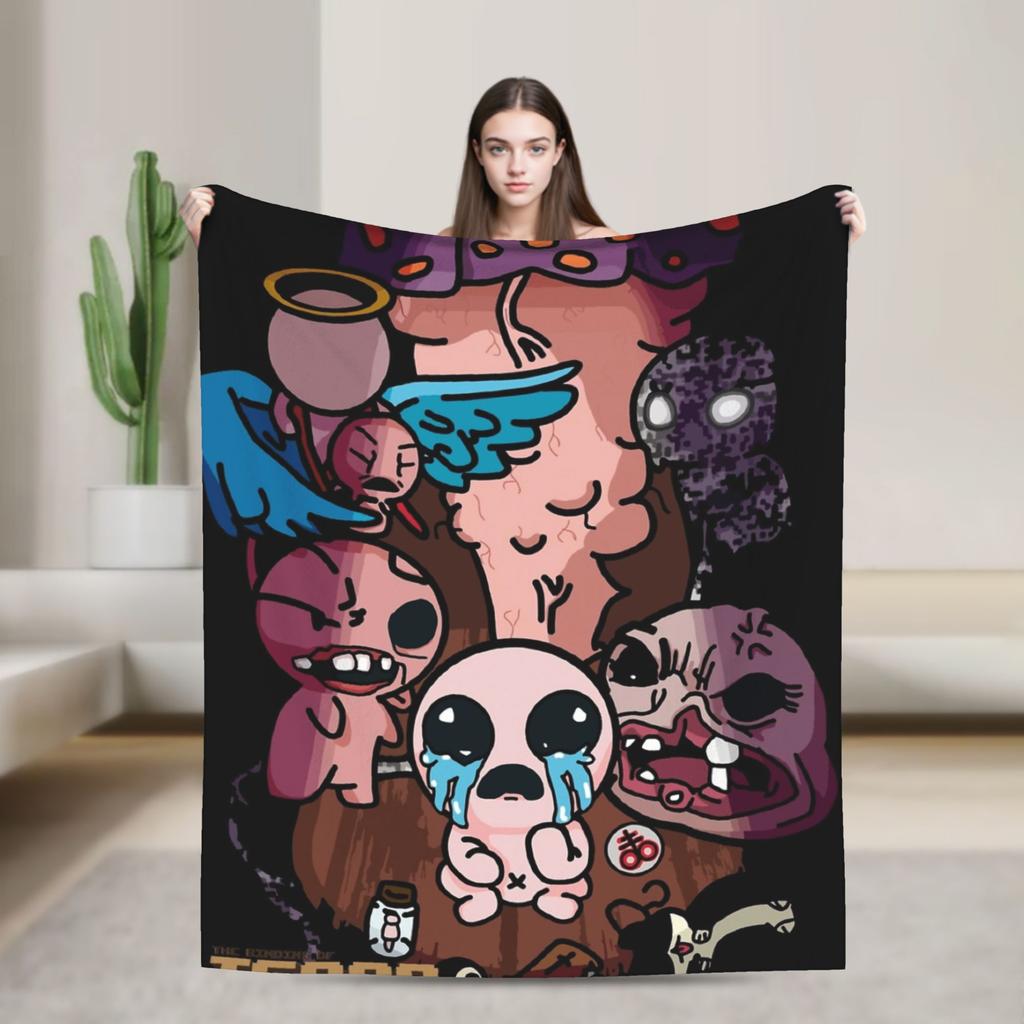 The Binding of Isaac Plush Blanket Kids Flannel Throw Blanket For Bedroom Soft Custom Quality Bedspread Gift