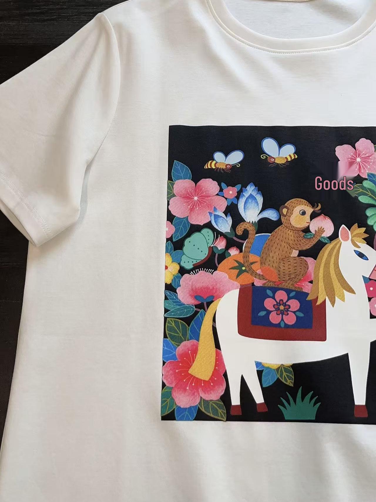 Year of the Horse Limited Edition Cotton T-shirt 8 белый
