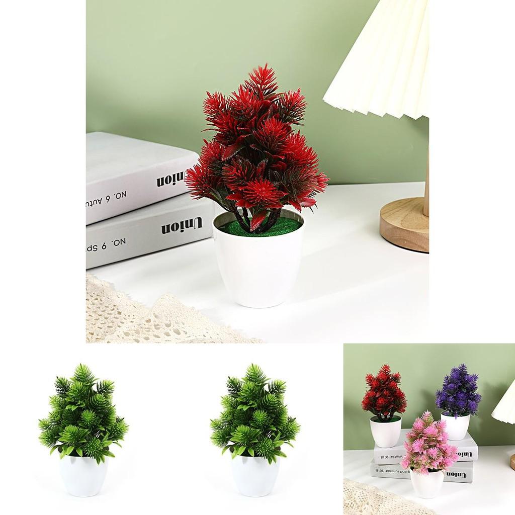 Plastic Faux Pinus Plant For Room Decor And Hotel Entrance With Durable Design