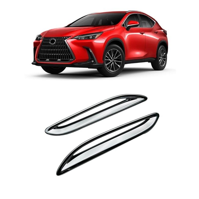 Rear Bumper Air Outlet Vent Cover Trim ABS Chrome For Lexus NX
