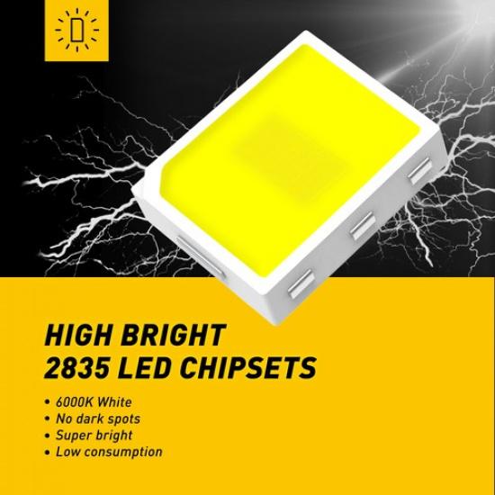 LED 7440 7443 Blinking Reverse Backup Light Bulb 6000K For Honda BMW Ford Dodge