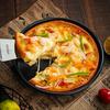 6/8/9/10in Deep Dish Pizza Pan with Pizza Cutter, Stainless Steel Black Nonstick Baking Sheet, Pie Pan, Baking Pan JXB