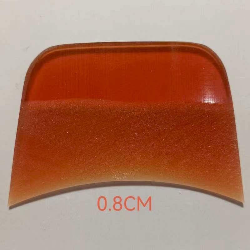 0.5mm Ceramic Decal Scraper with 8cm Inner Bend and Four-Sided Grinding - Color Selection Available
