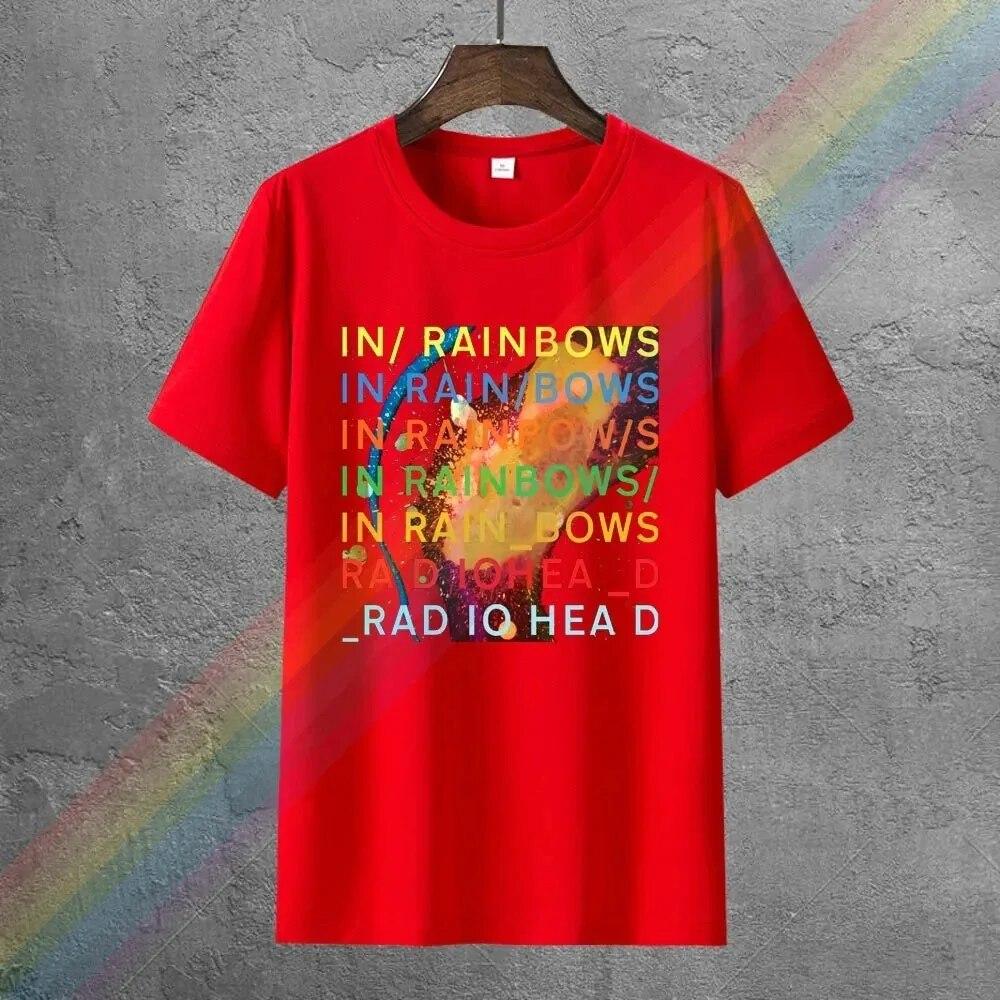 Radiohead in Rainbows Rock Radiohead Schwarzes T-Shirt S-5Xl Unisex Baumwoll-T-Shirt Mode Unisex T-Shirt Gewöhnliches