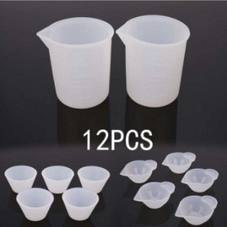 Epoxy Resin Mixing Tool Set: Silicone Pad, Measuring Cup, Stirring Stick