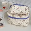 Fashion Women Cartoon Bear Makeup Bag Large Capacity Cute Travel Organizer Quilted Pouch Bag Ladies Toiletry Storage Handbag