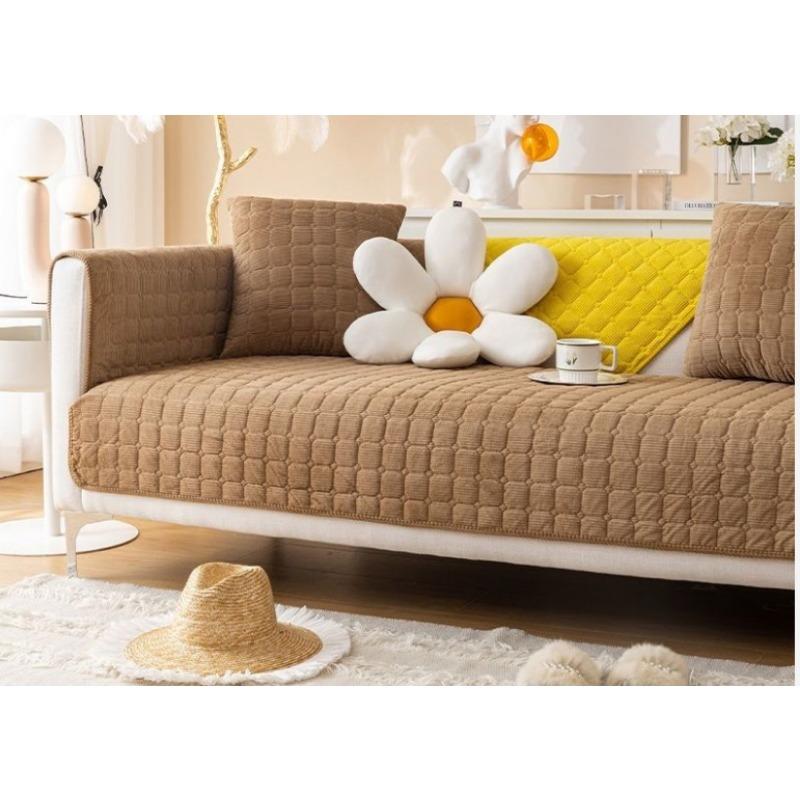 Sofa Cushion Four Seasons Universal Nordic Simple Non-Slip Seat Cushions Modern Winter Leather Sofa Cover Cover Cloth