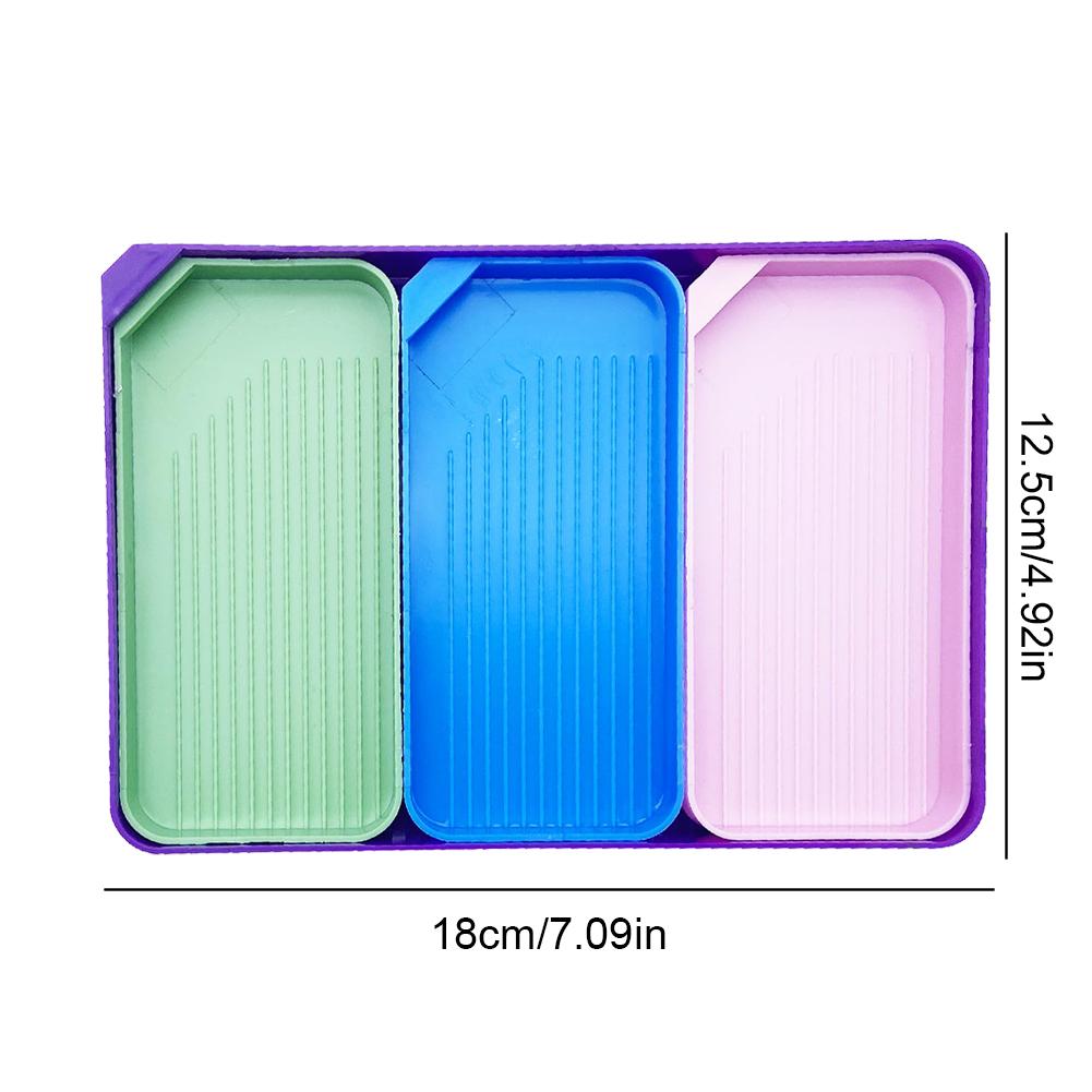 3/4 Set Large Diamond Painting Tray Diamond Art Painting Bead Sorting Trays Diamond Painting Plates for DIY Art Craft