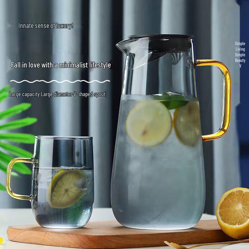 Large Capacity Borosilicate Glass Cold Water Cup Set