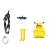 Costume Cosplay Topo Giallo Anime Tuta Gialla Peluche Kawaii Body Sexy Uniforme con Cappuccio Vestiti per Halloween Carnevale