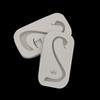 2PCS/SET DIY Swan Neck Feather Silicone Molds Baking Letters Cake Decoration Tools Fondant Pudding Mould Chocolate Mold