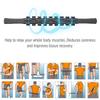 9 Gear Sports Massage Roller Stick Yoga Fitness Muscle Relax Workout Exercise Equipment Black