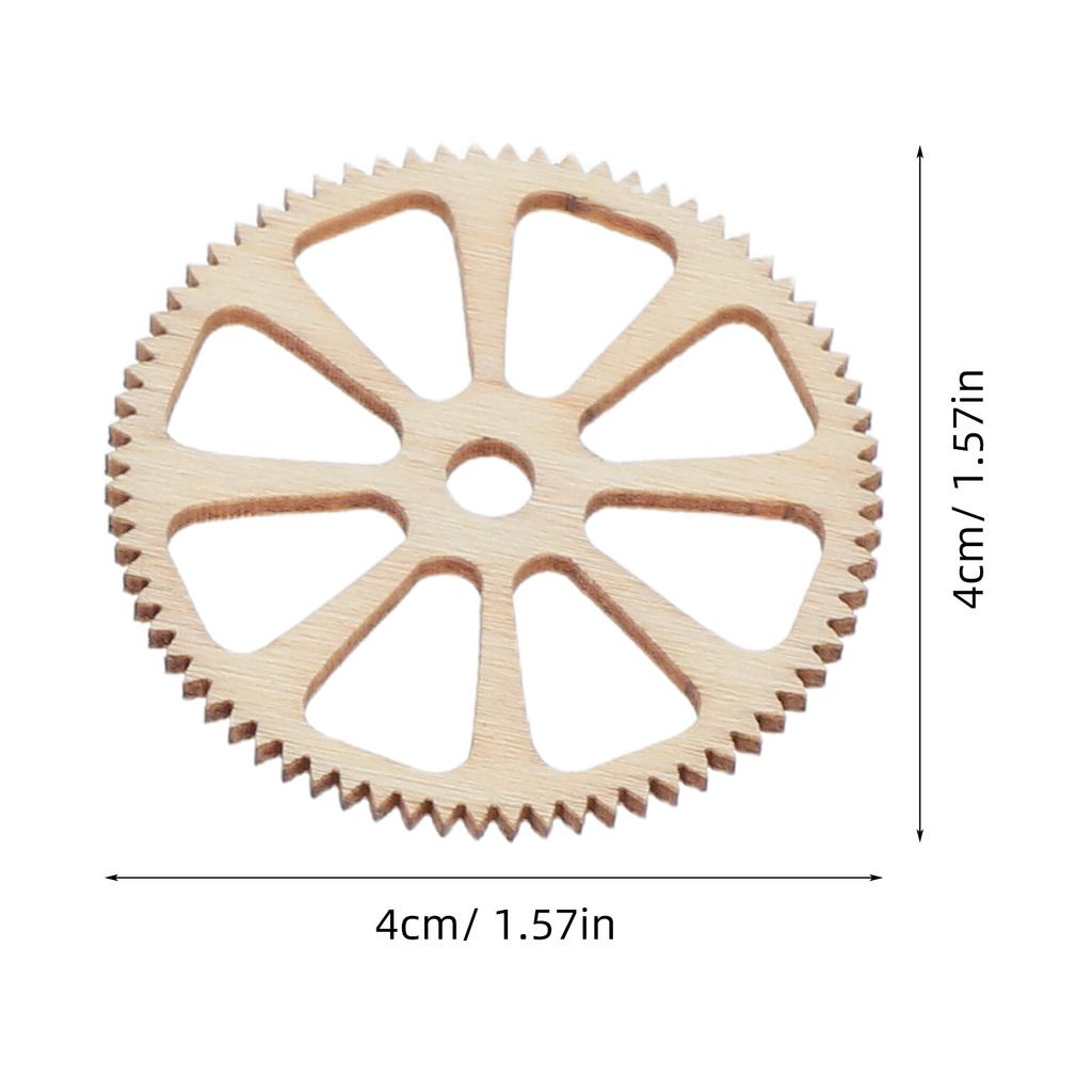 40pcs Wooden Gears Craft Set For Diy Home Decor Kids Handmade Projects Scrapbooking Ornaments Christmas Tags Wooden Crafts