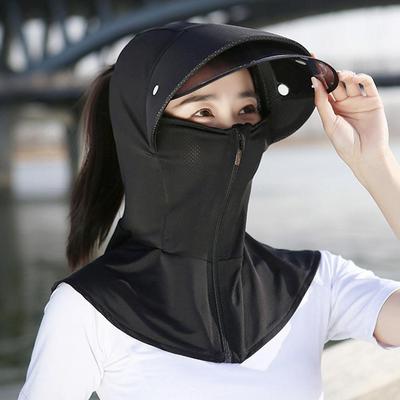 Visera Solar Protector Solar Sombrero de Verano Negro