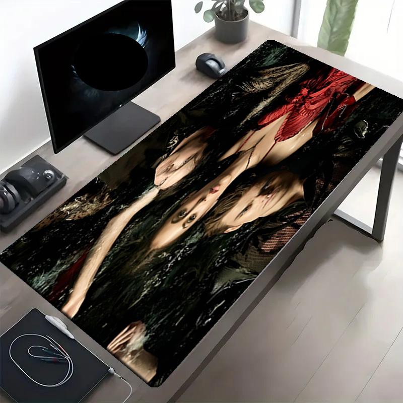 The Vampire Diaries Print Mouse Pad, Anti‑Slip Desktop keyboard Mat, for PC Laptop Gaming Working Daily Use, Cool Festival Surprise Gift