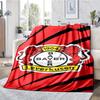 Bayer Leverkusen Theme Printed Blanket - Perfect for Couch, Bed, Travel & Outdoor Use | Machine Washable, Cozy & Durable.