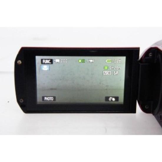Used Canon iVIS HF R31 HD Digital Video Camera | 32GB Internal Memory | Full HD 1080p | Touchscreen Camcorder | Red