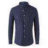 Spring And Autumn Men's Long-sleeved Shirt Trend Slim Youth Casual Men's Striped Shirt