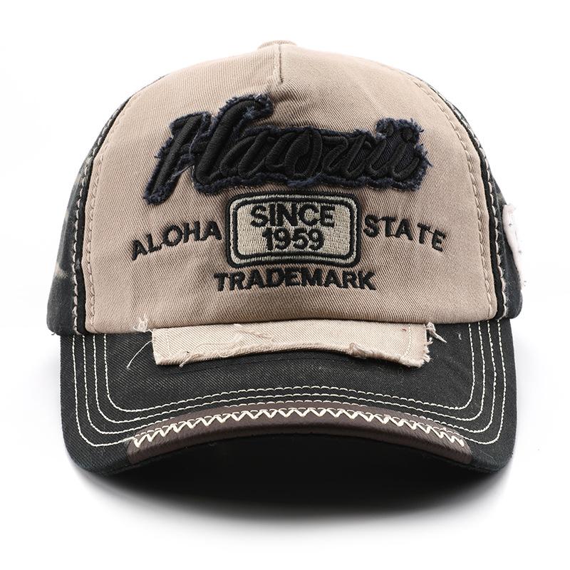 

Personalized letter embroidery baseball cap outdoor street travel sunscreen sunshade cap