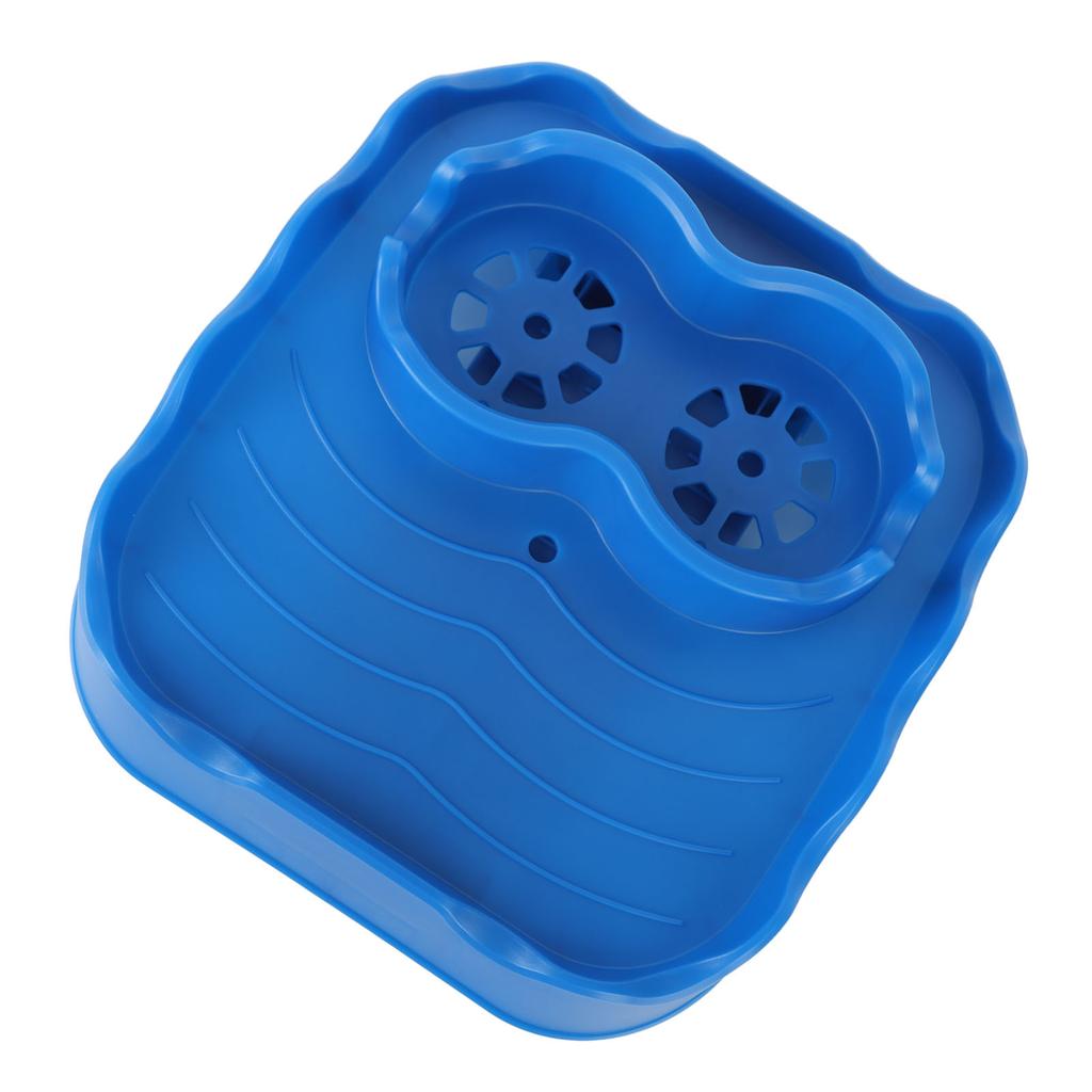 Hot Tub Table Tray with Drain Holes Anti Slip Adjustable Hot Tub Side Table for Swimming Pools SPA Bathtub Blue