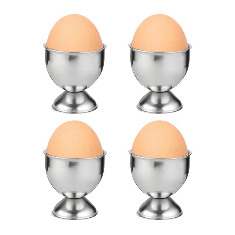 Stainless Steel Egg Cups Soft Boiled Egg Holder Breakfast Tray Egg Cup Holder Cooking Tool Egg Storage Holder Kitchen Gadgets