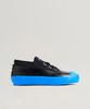 Baskets Basses en Caoutchouc Novesta Noir/Bleu