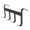 Tack Rack with 4 Hooks Portable Hanging Horse Gear Hanger for Stable Stall Room Trailer Black